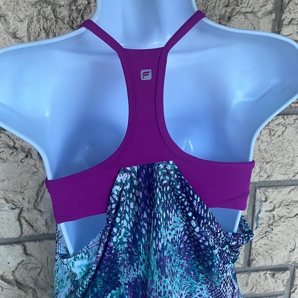 Fabletics Norwalk Tank Orchid Purple, Size Small Bult in Padded Bra Yoga Gym - Picture 7 of 13